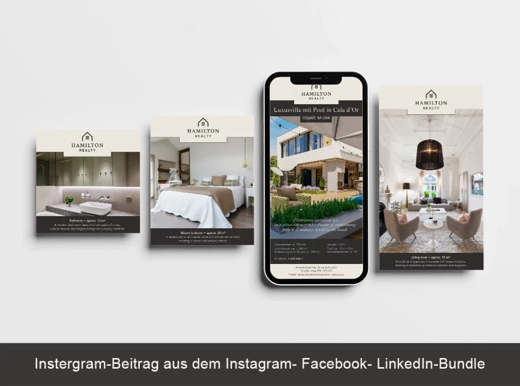 Instergram-Beitrag aus dem Instagram- Facebook- LinkedIn-Bundle