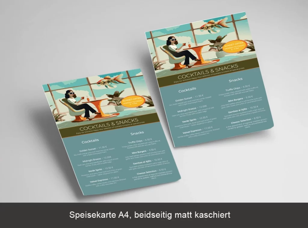 Speisekarte A4